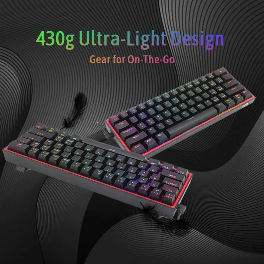 REDRAGON MECHANICAL K617 RGB BLACK