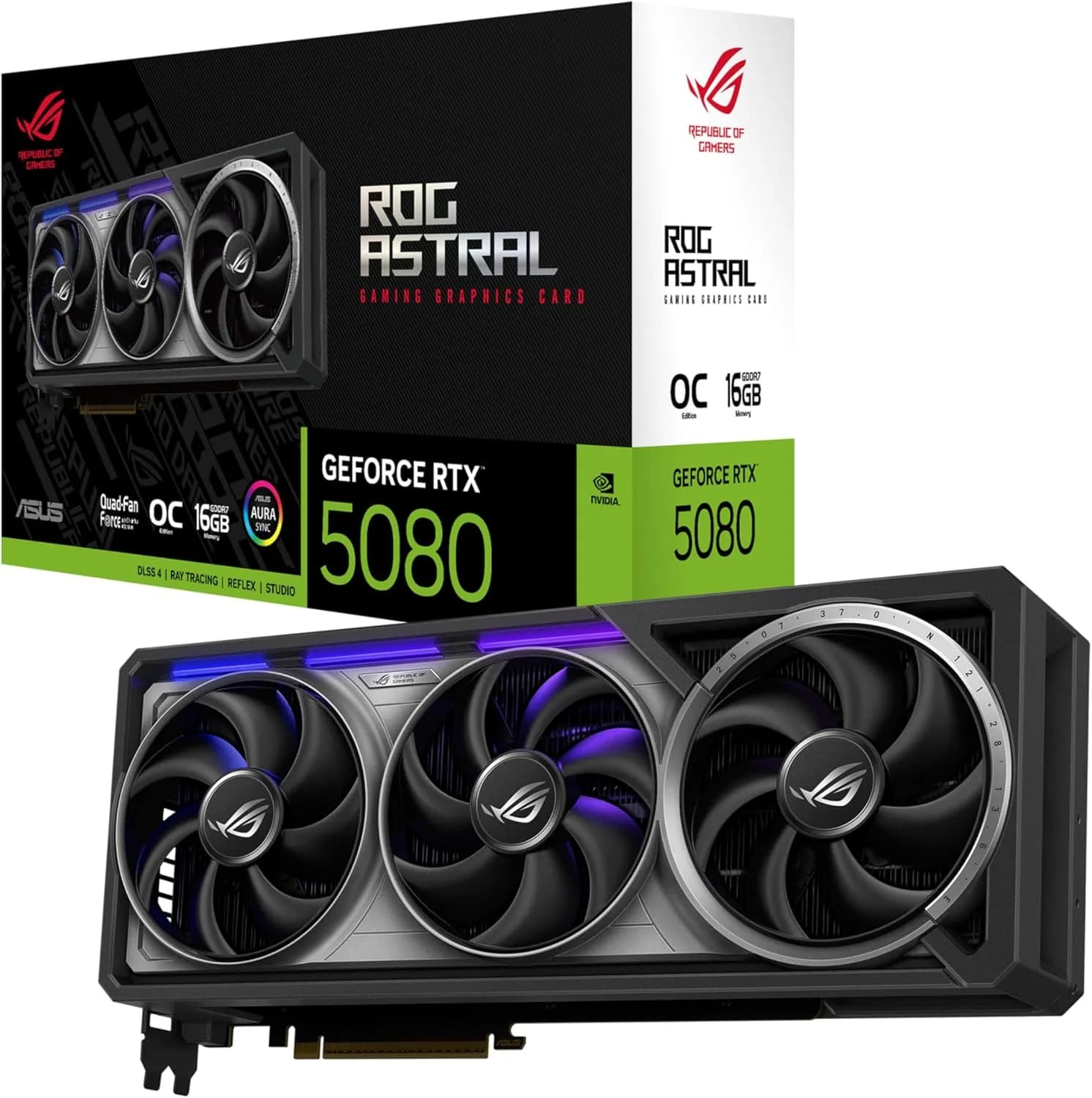 ASUS ROG Strix GeForce RTX™ 5080 Astral OC Edition 16GB