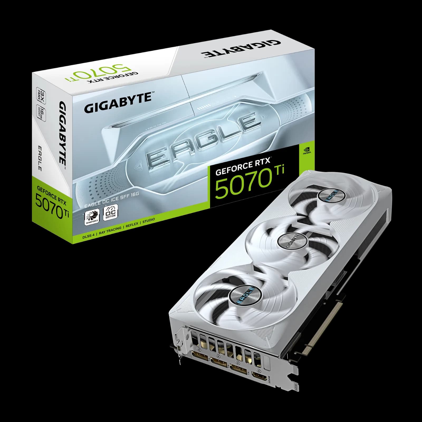GIGABYTE GeForce RTX™ 5070 Ti EAGLE OC ICE SFF 16G