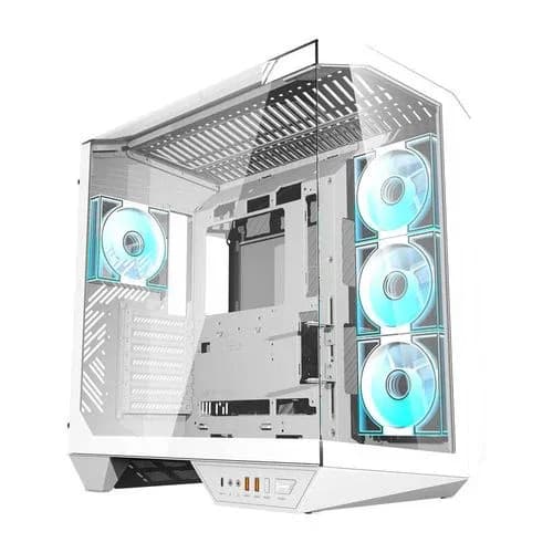 DarkFlash DY470 Panoramic ATX Gaming Case WHITE