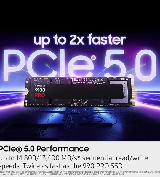 SSD SAMSUNG 9100 PRO 1TB M.2 GEN 5