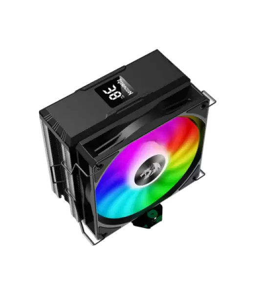 REDRAGON CC-1013 CPU Cooler With Temperature Display 12cm RGB Fan 4 Heat Pipes