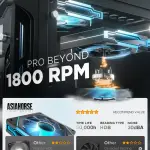 AsiaHorse AMICI-5GT RGB PC Fans, Infinity Mirror WHITE