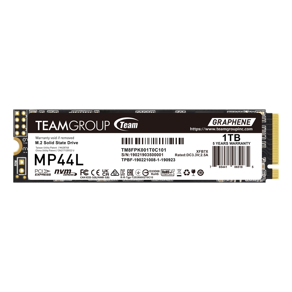 TEAM MP44L M.2 PCIe 4.0 5000/MB/S 1TB