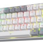 REDRAGON K616-RGB G/W 61KEY MECHANICAL GRAY WHITE