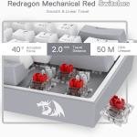 REDRAGON K616-RGB G/W 61KEY MECHANICAL GRAY WHITE