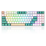 REDRAGON MECHANICAL KEYBOARD K643WGC-RGB PRO 94KEYS BLUETOOTH 2.4G+ WIRED TRI-MODES