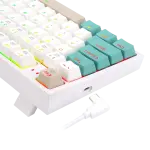 REDRAGON MECHANICAL KEYBOARD K643WGC-RGB PRO 94KEYS BLUETOOTH 2.4G+ WIRED TRI-MODES