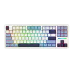 Redragon ANTONIUM K728 PRO 80% Wireless Gasket Gaming Keyboard, White & Blue