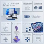 Redragon K656 PRO 3-Mode Wireless RGB