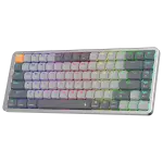 Redragon K652 75% Wireless RGB Mechanical Keyboard, Bluetooth/2.4Ghz/Wired Tri-Mode 84 Keys Ultra-Thin Gaming Keyboard w/Aluminum