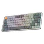 Redragon K652 75% Wireless RGB Mechanical Keyboard, Bluetooth/2.4Ghz/Wired Tri-Mode 84 Keys Ultra-Thin Gaming Keyboard w/Aluminum