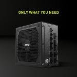 MSI MAG A1000GL PCIE 5 Gaming Power Supply - ATX 3.1 & PCIE 5.1