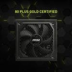 MSI MAG 1250GL PCIE 5 Gaming Power Supply - ATX 3.1 & PCIE 5.1 Ready