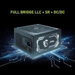 MSI MAG 1250GL PCIE 5 Gaming Power Supply - ATX 3.1 & PCIE 5.1 Ready