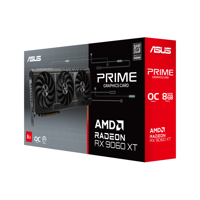 ASUS Prime Radeon™ RX 9060 XT 8GB GDDR6 OC Edition